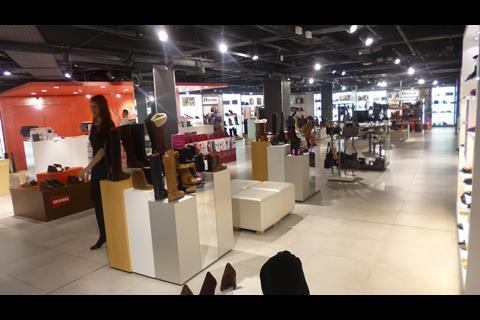 Basement shoe department